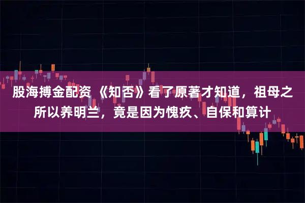 股海搏金配资 《知否》看了原著才知道，祖母之所以养明兰，竟是因为愧疚、自保和算计